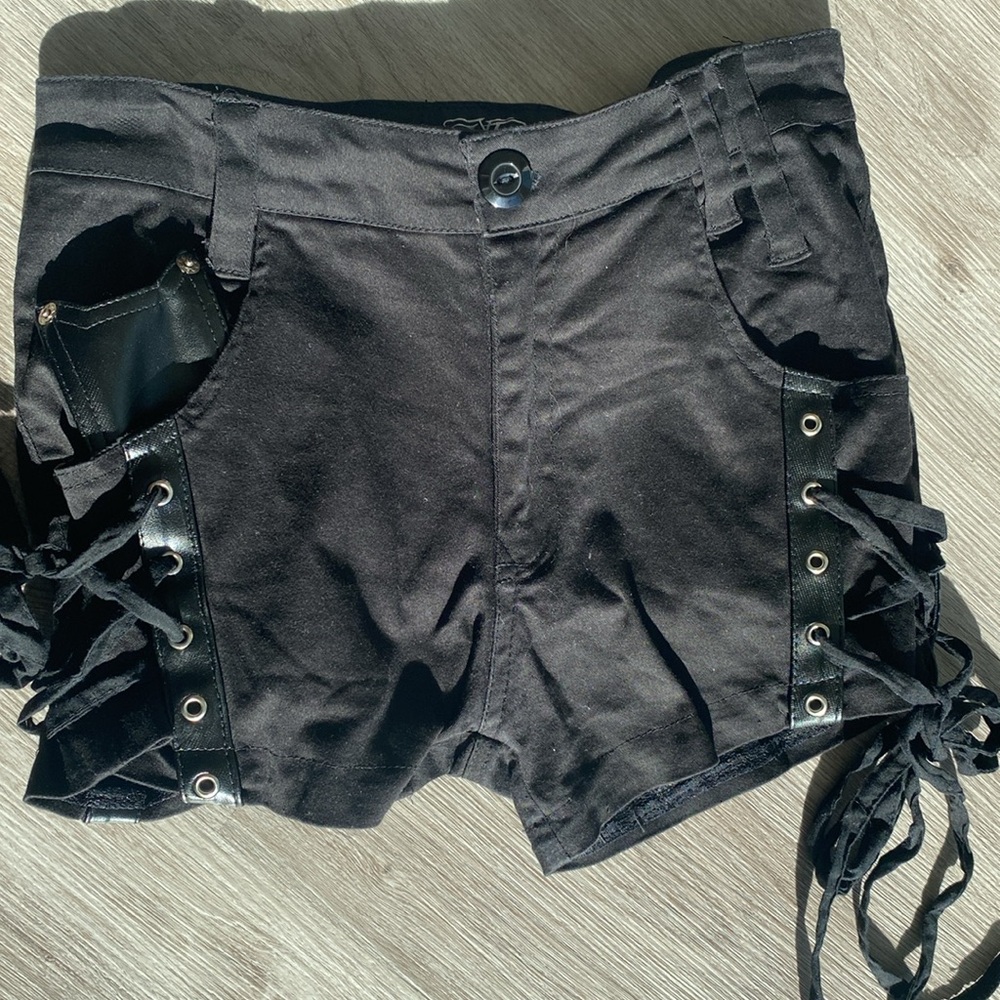 Corset Shorts Sexy Size 28 Lace Up Shorts Biker